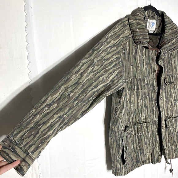 Vintage Trohpy Club Realtree Camo Zip Front Utility Hunting Jacket XL - Picture 12 of 16